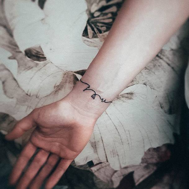 Feminine Initials Tattoo Designs For Women