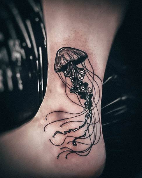 Feminine Jellyfish Tattoo Designs For Women