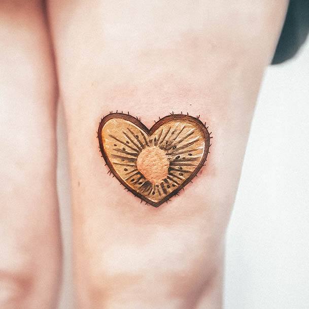 Feminine Kiwi Tattoo Designs For Women