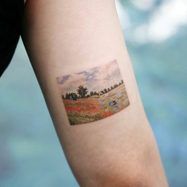 Feminine Landscape Tattoo Designs For Women