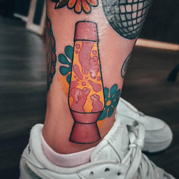 Feminine Lava Lamp Tattoo Designs For Women