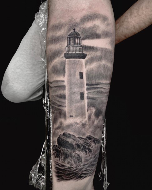 Feminine Lighthouse Tattoo Designs For Women