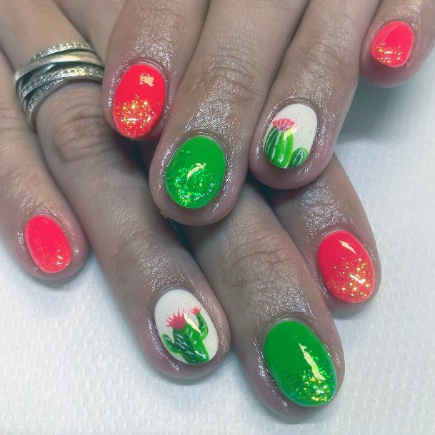 Feminine Mexican Nail Designs For Women