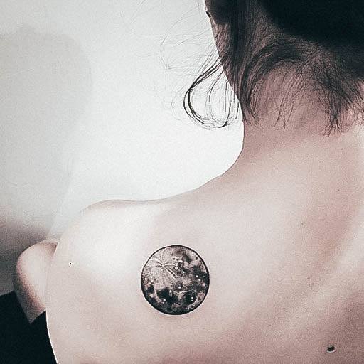 Feminine Moon Tattoo Designs For Women