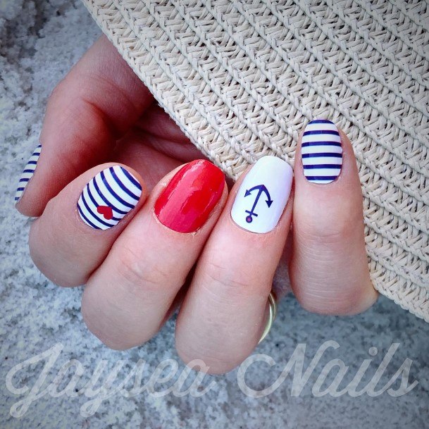 Feminine Nails For Women Anchor