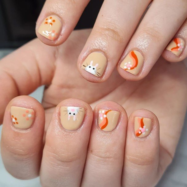 Feminine Nails For Women Bunny