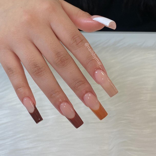 Feminine Nails For Women Chocolate