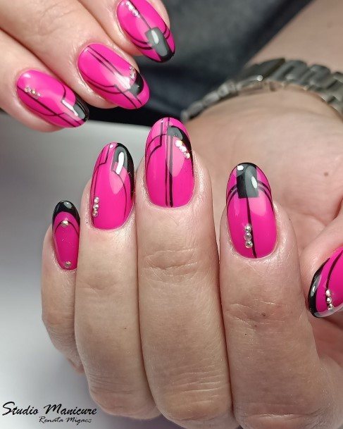 Feminine Nails For Women Fuchsia