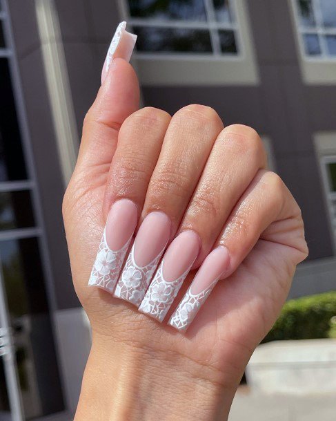 Feminine Nails For Women Lace