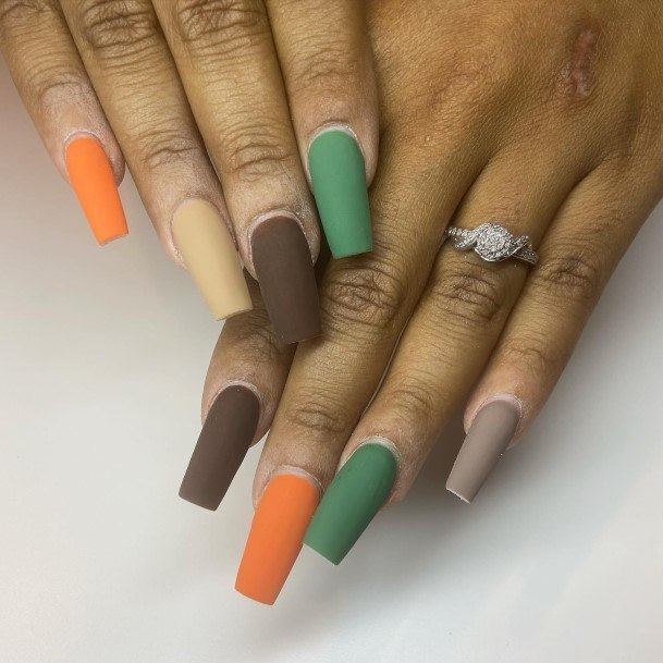 Feminine Nails For Women Matte Fall