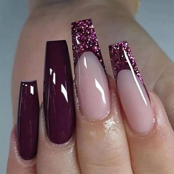 Feminine Nails For Women Purple