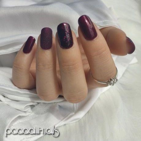 Feminine Nails For Women Red And Purple