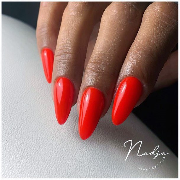 Feminine Nails For Women Red Dress