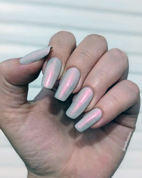 Feminine Nails For Women Shimmer