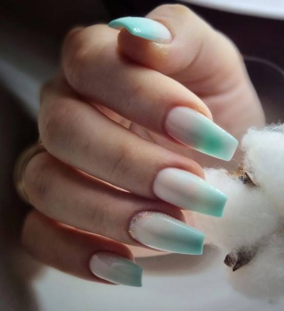 Feminine Nails For Women Turquoise