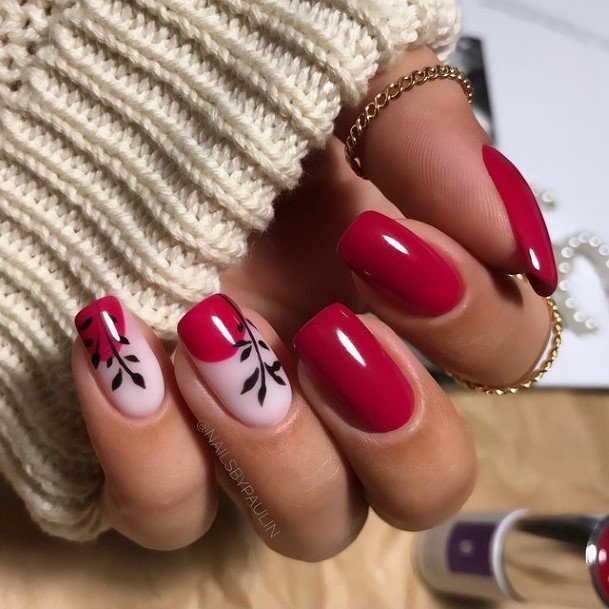 Feminine Nails For Women Valentines Day