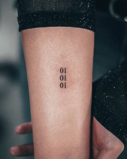 Feminine Number Tattoos Women