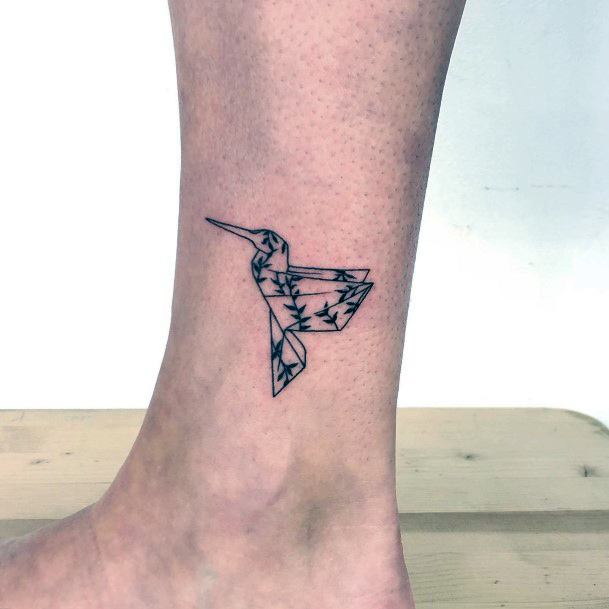 Feminine Origami Tattoo Designs For Women