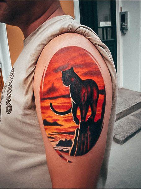 Feminine Panther Tattoo Designs For Women