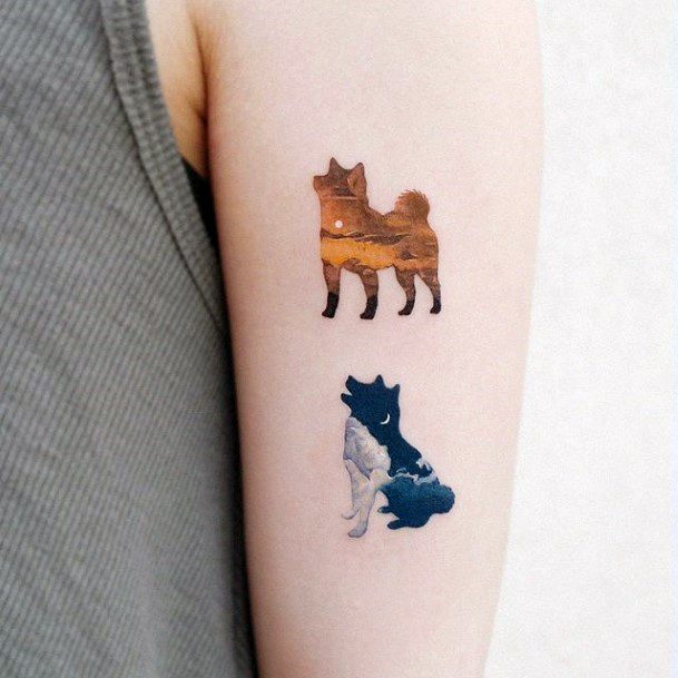 Feminine Pet Tattoo Designs For Women