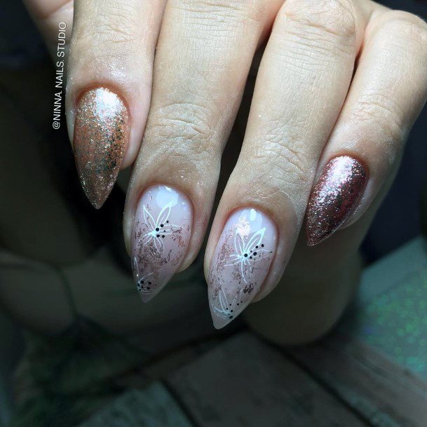 Feminine Pink Dress Nail Designs For Women