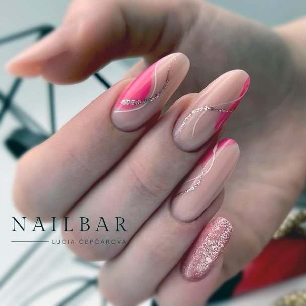 Feminine Pink Nail Designs For Women