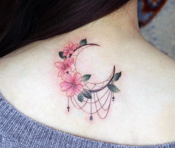 Feminine Pink Tattoo Designs For Women