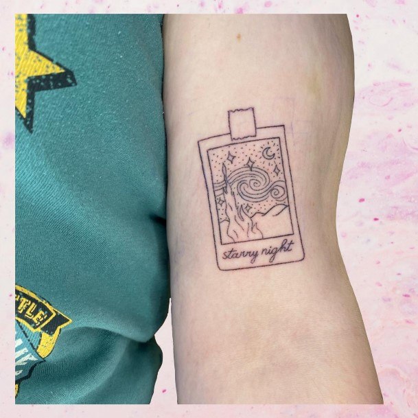 Feminine Polaroid Tattoo Designs For Women