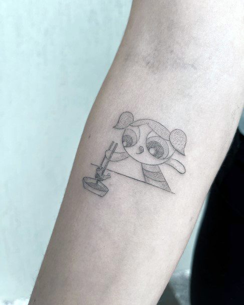 Feminine Powerpuff Girls Tattoo Designs For Women