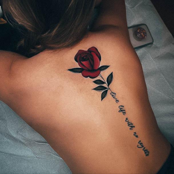 Feminine Quote Tattoo Designs For Women