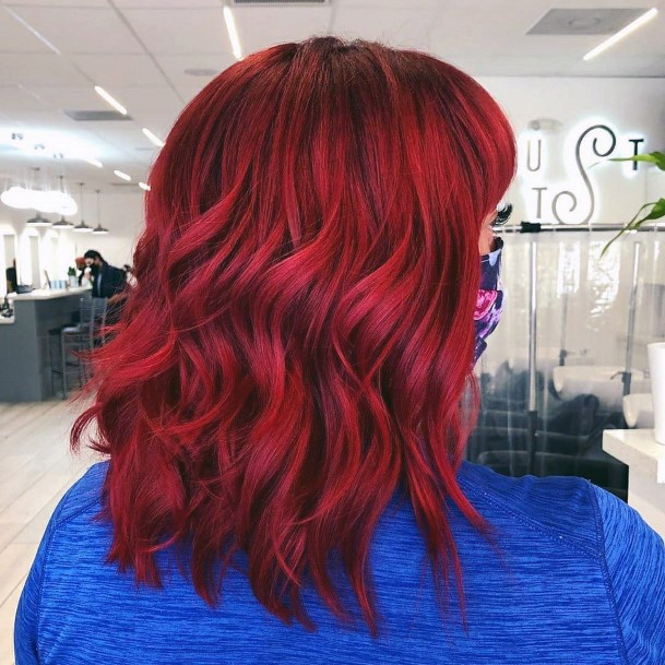 Feminine Red Hairstyles Ideas For Women