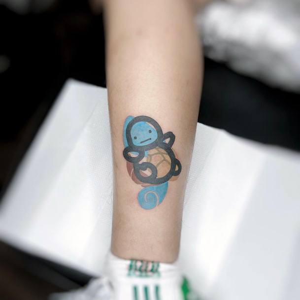 Feminine Squirtle Tattoo Designs For Women