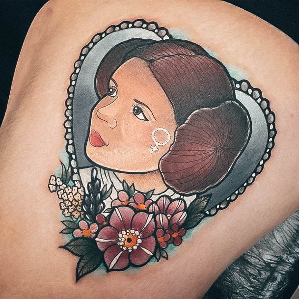 Feminine Star Wars Tattoo Designs For Women