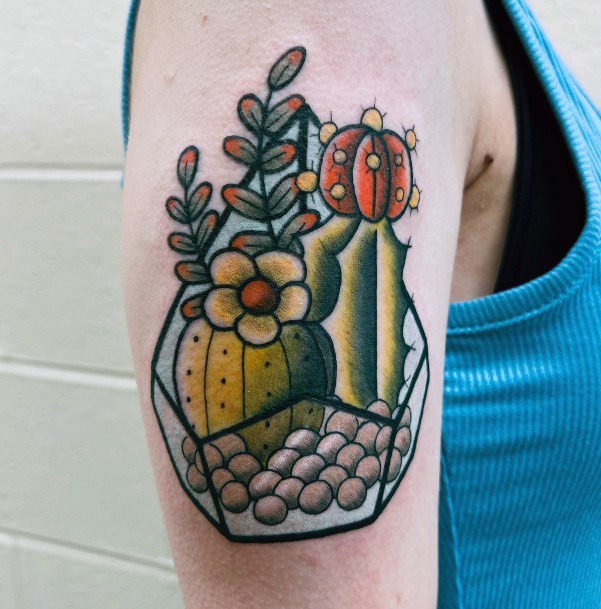 Feminine Succulent Tattoos Women