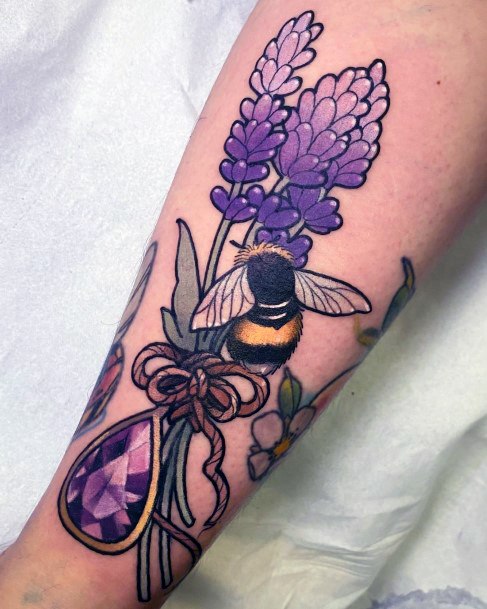 Feminine Tattoos For Women Amethyst