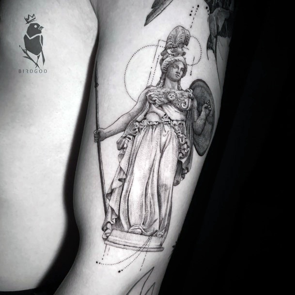 Feminine Tattoos For Women Athena