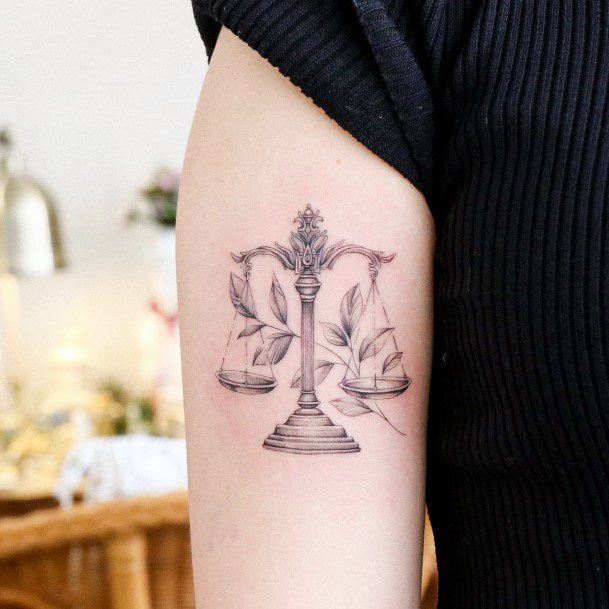 Feminine Tattoos For Women Balance