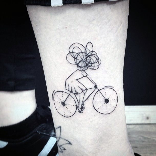 Feminine Tattoos For Women Bicycle