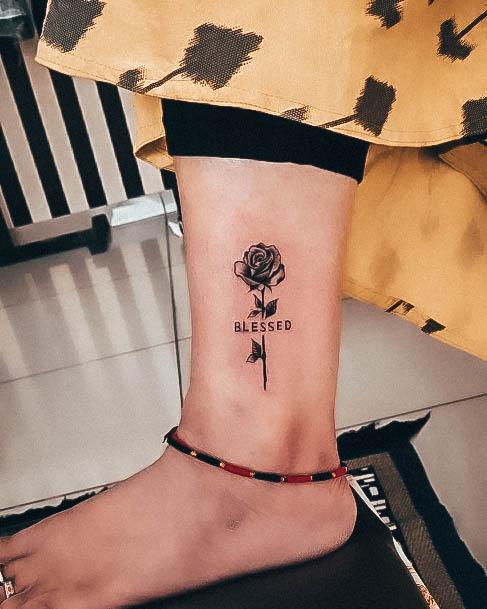 Feminine Tattoos For Women Blessed
