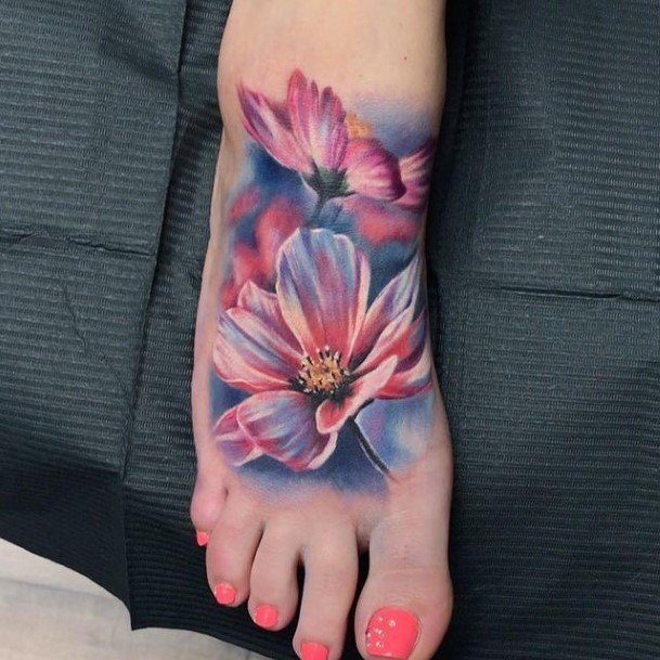 Feminine Tattoos For Women Color