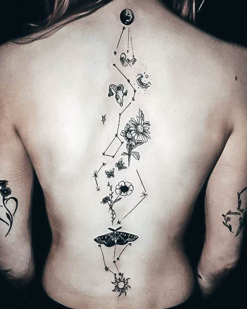 Feminine Tattoos For Women Constellation