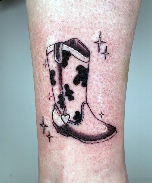 Feminine Tattoos For Women Cowboy Boot