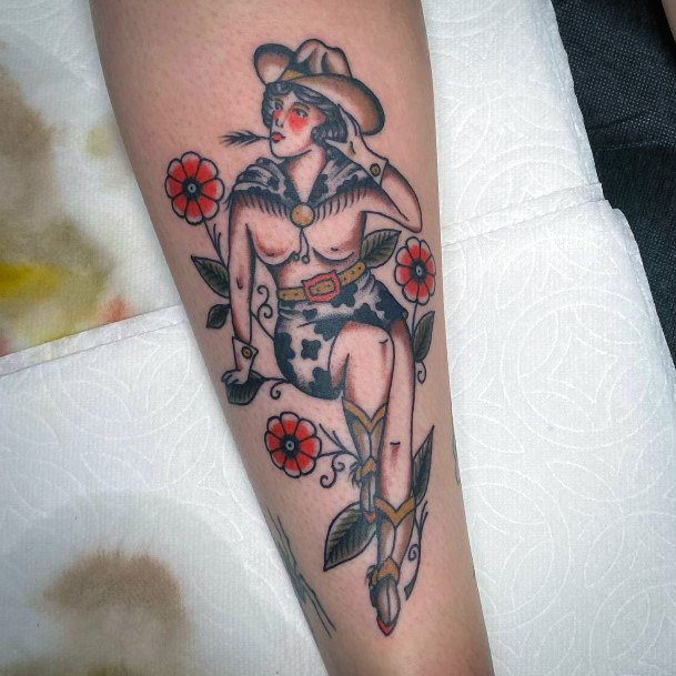 Feminine Tattoos For Women Cowgirl