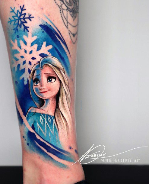 Feminine Tattoos For Women Elsa