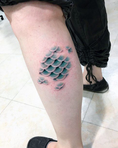 Feminine Tattoos For Women Fish Scales