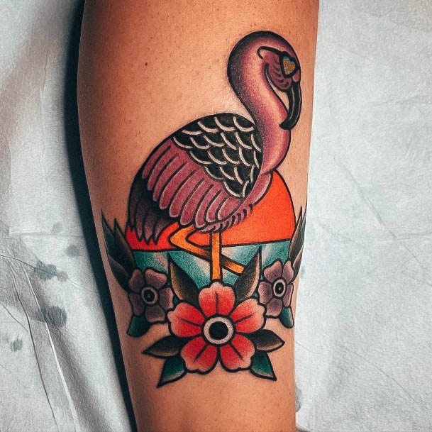 Feminine Tattoos For Women Flamingo