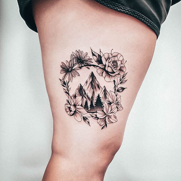 Feminine Tattoos For Women Forest