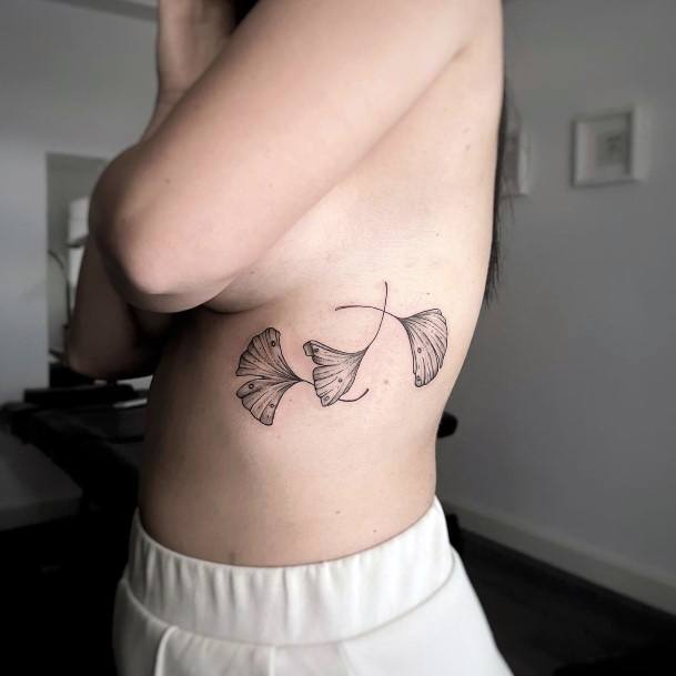 Feminine Tattoos For Women Ginkgo