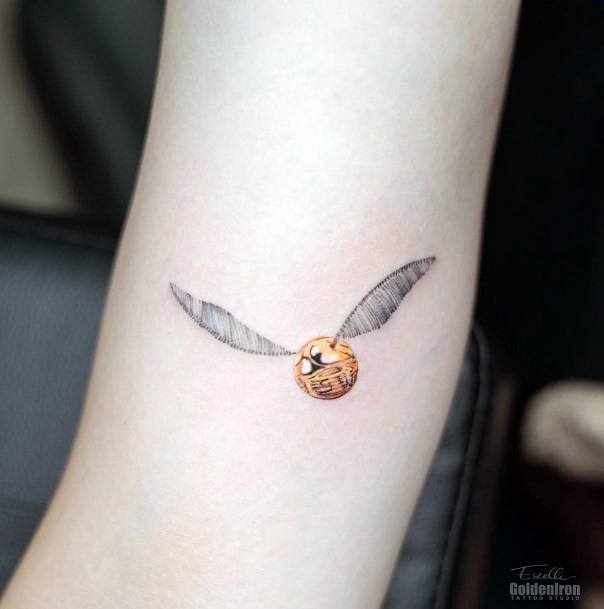 Feminine Tattoos For Women Golden Snitch