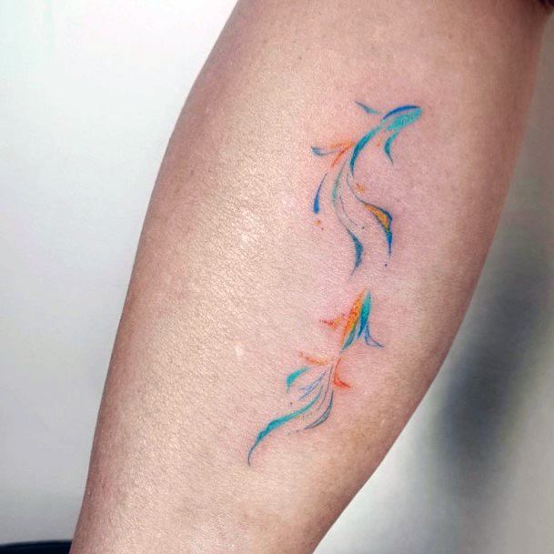 Feminine Tattoos For Women Goldfish